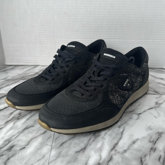Ecco Shoes - Ecco sneaker shoes with faux snakeskin women’s size 42 black